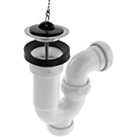 PrimeMatik - Sifón Curvo Extensible para Lavabo-Bidet 1&quot- 1-2 x ∅ 70 mm